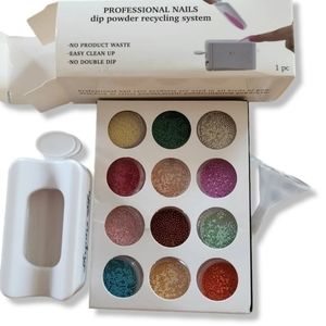 Nail glitter and recycling box